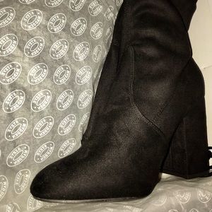 Steve Madden Knee High Black Boots Size 9.5